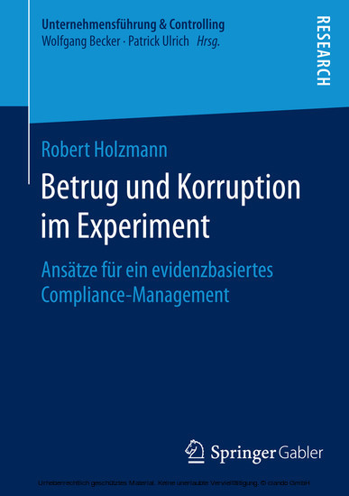 Betrug und Korruption im Experiment main product photo