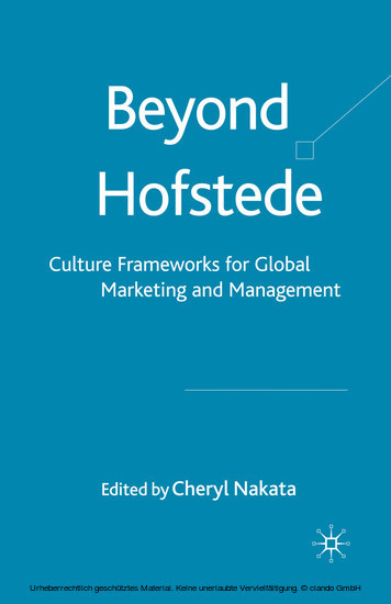 Beyond Hofstede main product photo