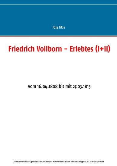 Friedrich Vollborn - Erlebtes (I+II) main product photo