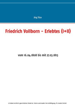 Friedrich Vollborn - Erlebtes (I+II)
