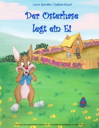 Der Osterhase legt ein Ei