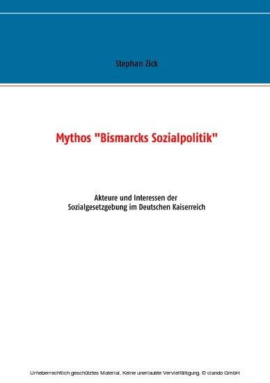 Mythos "Bismarcks Sozialpolitik" main product photo