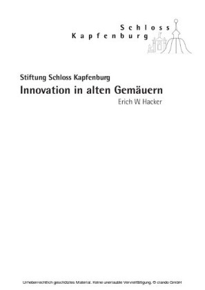 Innovation in alten Gemäuern
