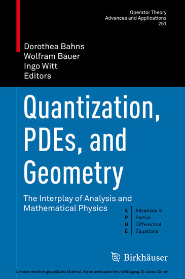 Quantization, PDEs, and Geometry main product photo