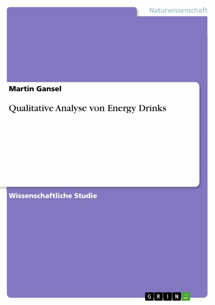 Qualitative Analyse von Energy Drinks main product photo