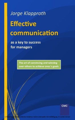 Effective communication as a key to success for managers