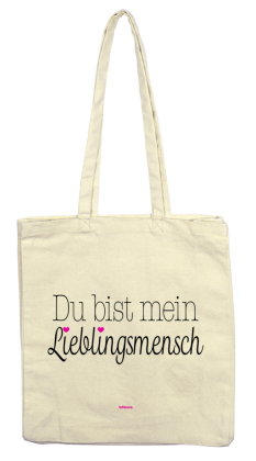 Du bist mein Lieblingsmensch, Stofftasche