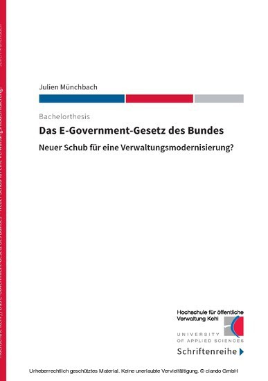 Das E-Government-Gesetz des Bundes main product photo