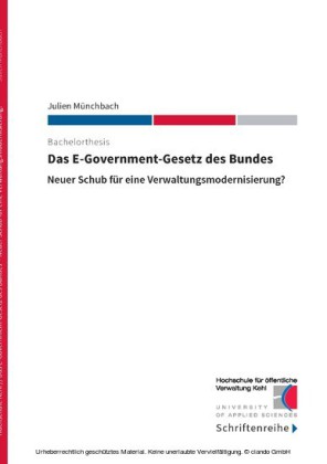 Das E-Government-Gesetz des Bundes