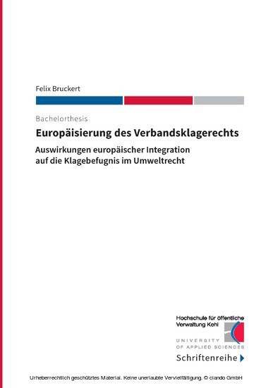 Europäisierung des Verbandsklagerechts main product photo