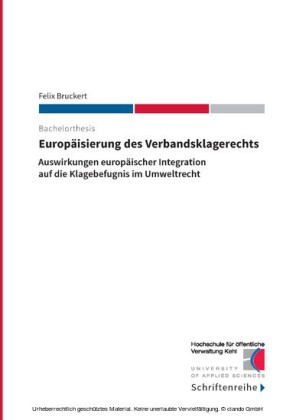 Europäisierung des Verbandsklagerechts