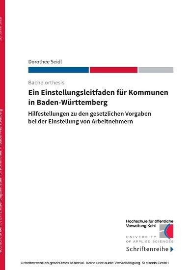 Ein Einstellungsleitfaden für Kommunen in Baden-Württemberg main product photo