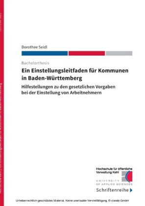 Ein Einstellungsleitfaden für Kommunen in Baden-Württemberg