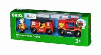 33811 BRIO Feuerwehr-Leiterfahrzeug mit Licht & Sound