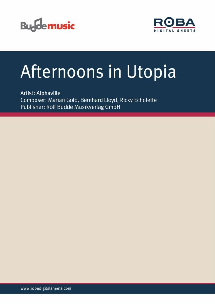 Afternoons in Utopia main product photo