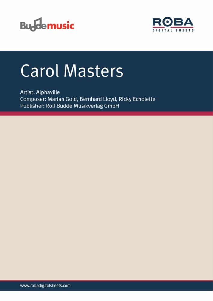 Carol Masters main product photo