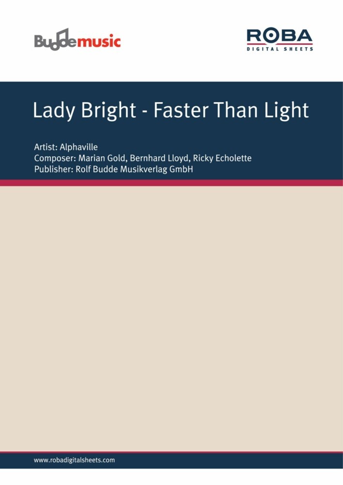 Lady Bright - Faster Than Light main product photo