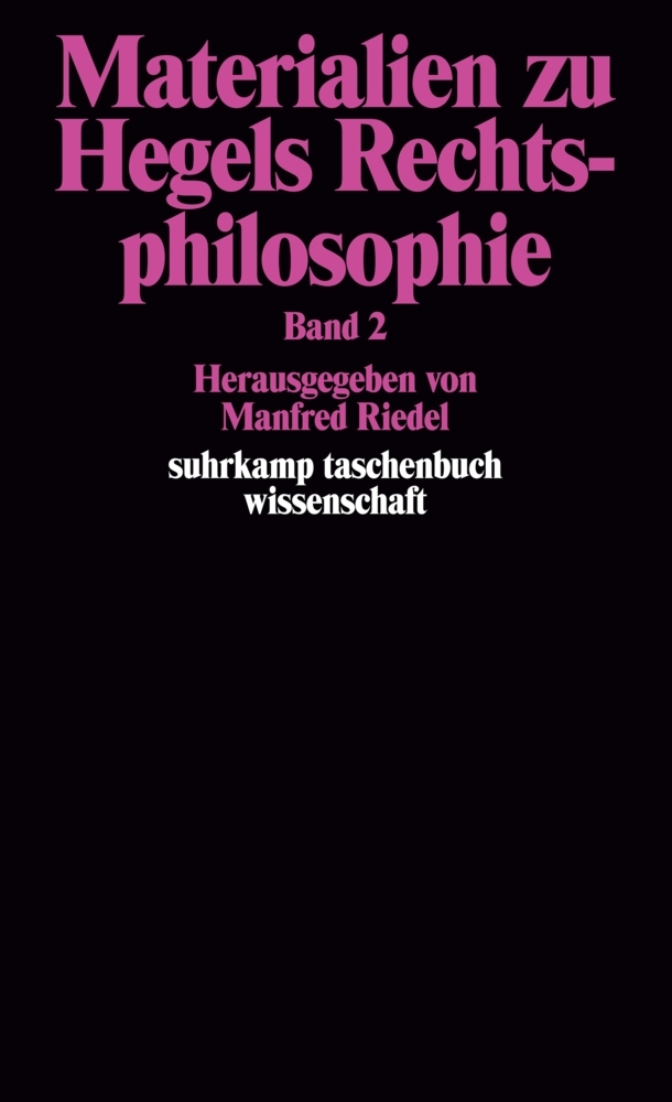 Materialien zu Hegels Rechtsphilosophie. Band 2. Bd.2 main product photo