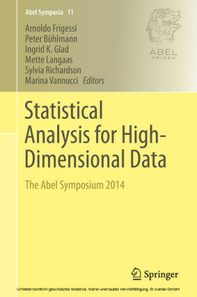 Statistical Analysis for High-Dimensional Data
