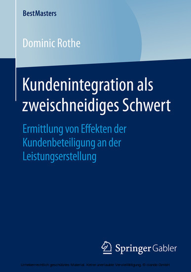 Kundenintegration als zweischneidiges Schwert main product photo