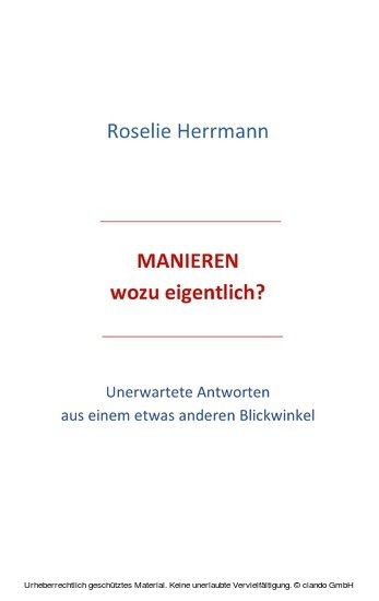 Manieren - wozu eigentlich main product photo