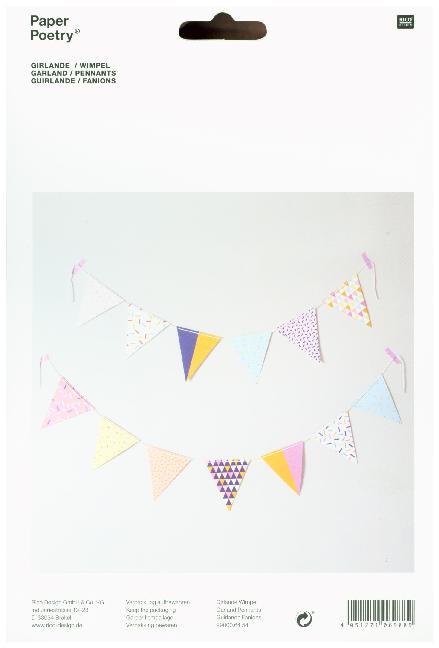 Girlande Bunte Wimpel main product photo