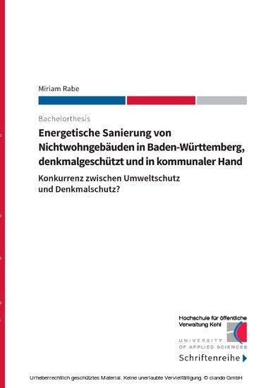 Energetische Sanierung von Nichtwohngebäuden in Baden-Württemberg, denkmalgeschützt und in kommunaler Hand main product photo