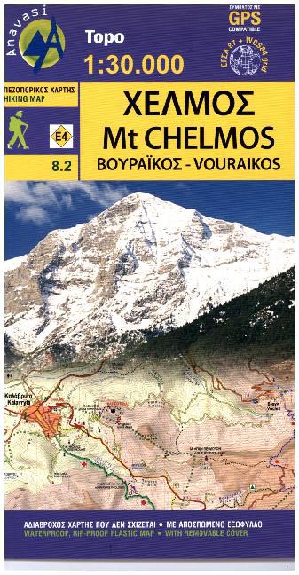 Topographische Karte Mt. Chelmos main product photo