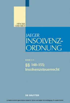 §§  148-155; Insolvenzsteuerrecht