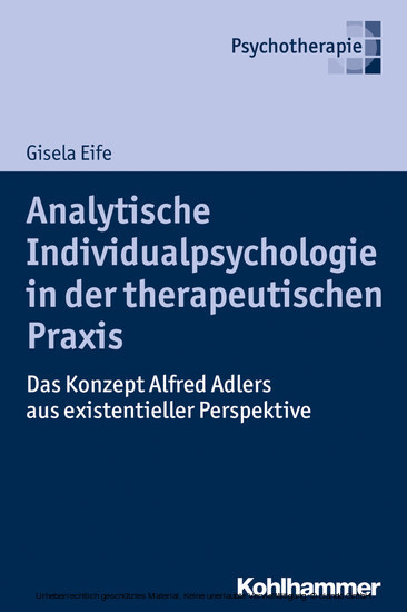 Analytische Individualpsychologie in der therapeutischen Praxis main product photo