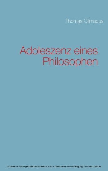 Adoleszenz eines Philosophen main product photo