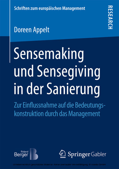 Sensemaking und Sensegiving in der Sanierung main product photo