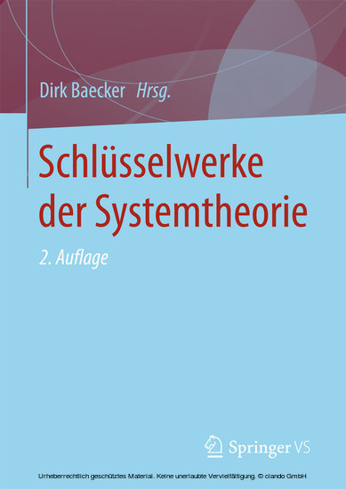 Schlüsselwerke der Systemtheorie main product photo