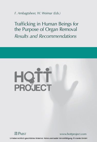 Trafficking in Human Beings for the Purpose of Organ Removal - Results and Recommendations main product photo
