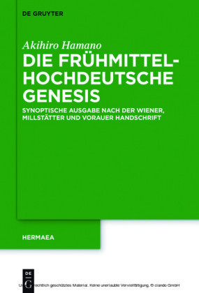 Die frühmittelhochdeutsche Genesis