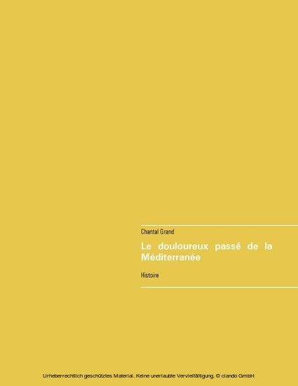 Le douloureux passé de la Méditerranée main product photo
