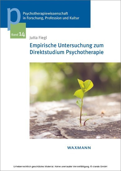 Empirische Untersuchung zum Direktstudium Psychotherapie main product photo