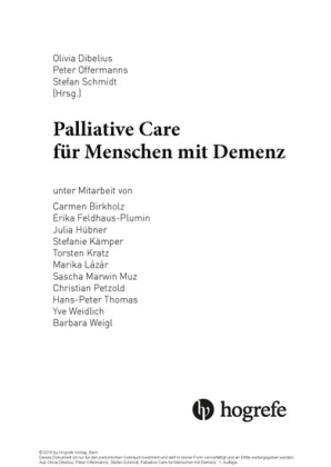 Palliative Care für Menschen mit Demenz