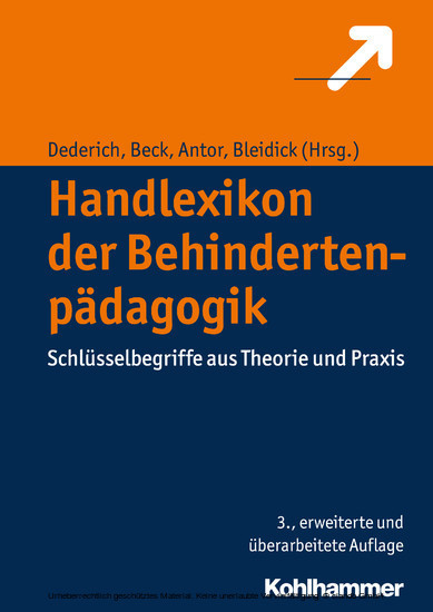 Handlexikon der Behindertenpädagogik main product photo