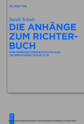 Die Anhänge zum Richterbuch