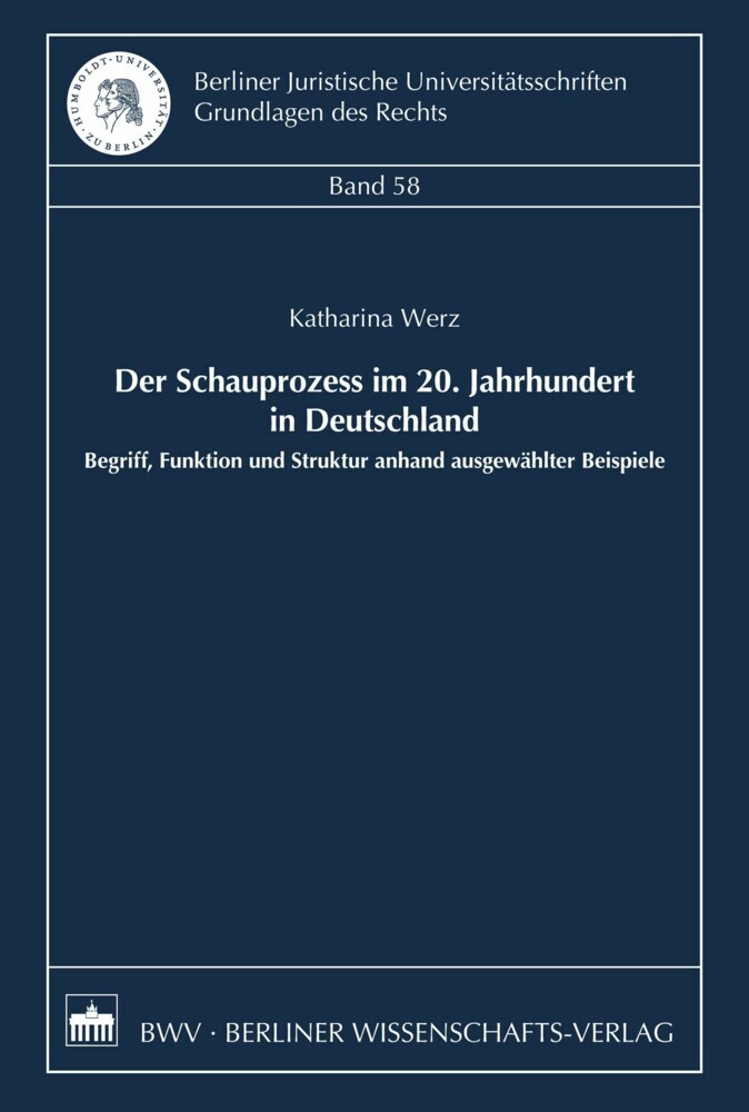 Der Schauprozess im 20. Jahrhundert in Deutschland main product photo