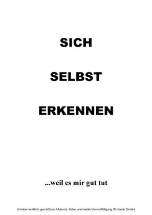 Sich selbst erkennen
