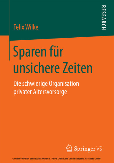 Sparen für unsichere Zeiten main product photo