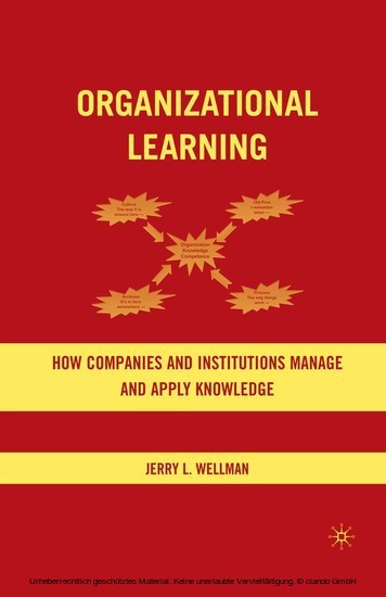 Organizational Learning main product photo