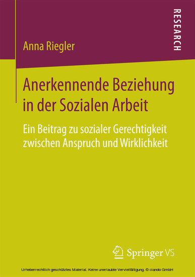 Anerkennende Beziehung in der Sozialen Arbeit main product photo