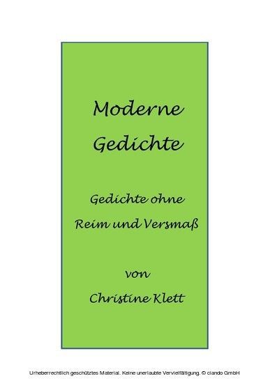 Moderne Gedichte main product photo