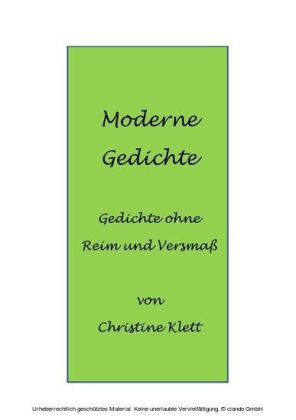 Moderne Gedichte
