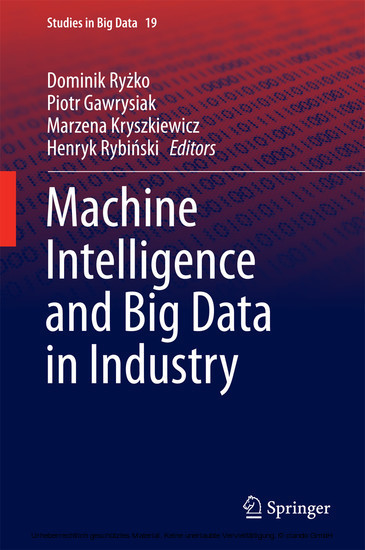 Machine Intelligence and Big Data in Industry main product photo