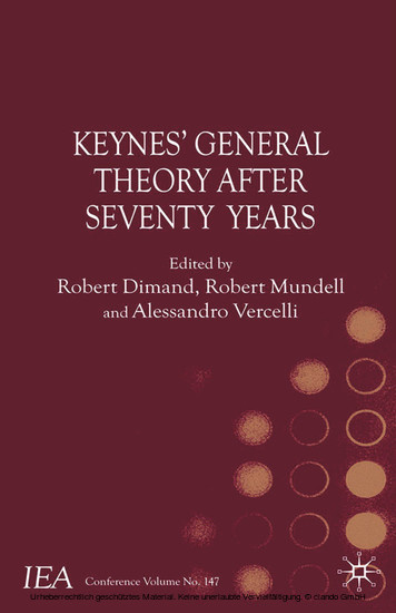 Keynes's General Theory After Seventy Years main product photo