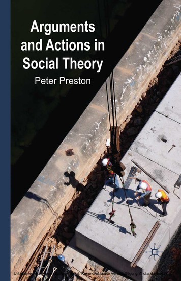 Arguments and Actions in Social Theory main product photo